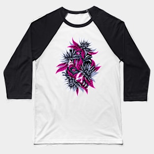 Hidden Creatures - Dark Purple Baseball T-Shirt